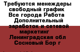 Требуются менеждеры, свободный график - Все города Работа » Дополнительный заработок и сетевой маркетинг   . Ленинградская обл.,Сосновый Бор г.